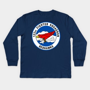 123rd Fighter Squadron Kids Long Sleeve T-Shirt